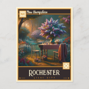 Cartão Postal Rochester, New Hampshire   Vintage