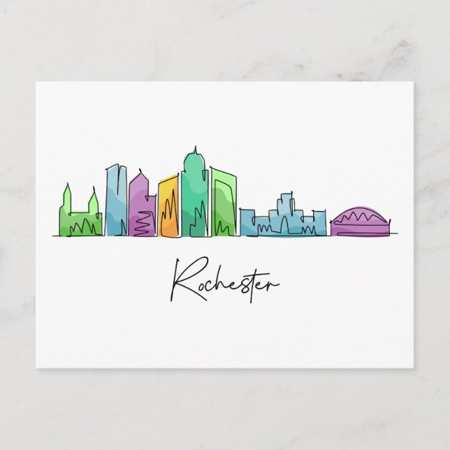 Cartão Postal Rochester NEW YORK (Frente)
