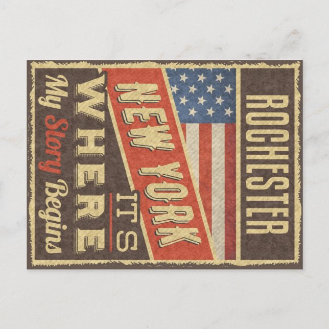 Cartão Postal Rochester Nova York (Frente)