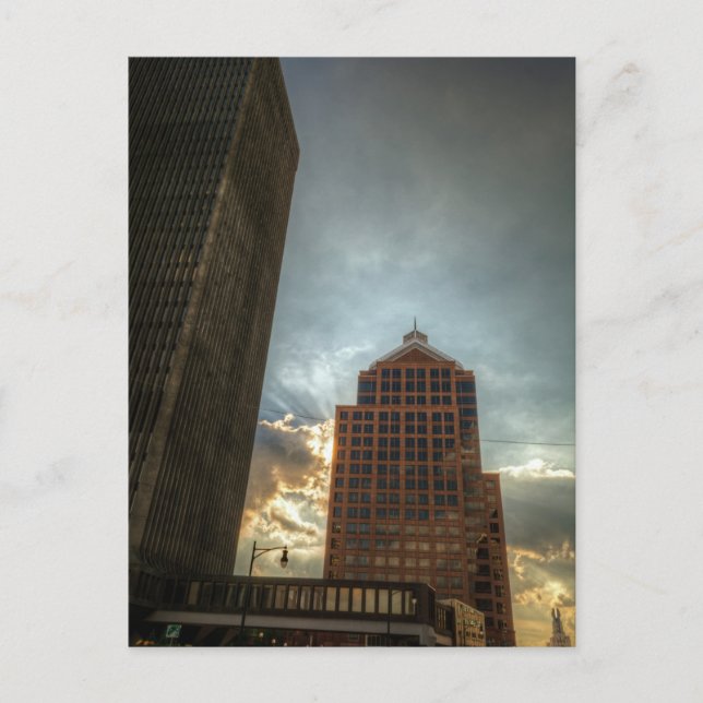 Cartão Postal Rochester Skyline em HDR (Frente)