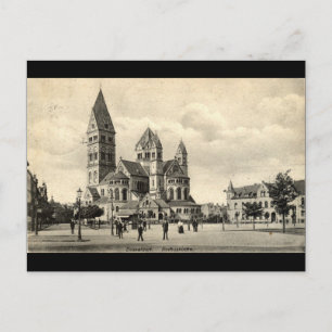 Cartão Postal Rochuskirche Dusseldorf Alemanha 1907 Vintage