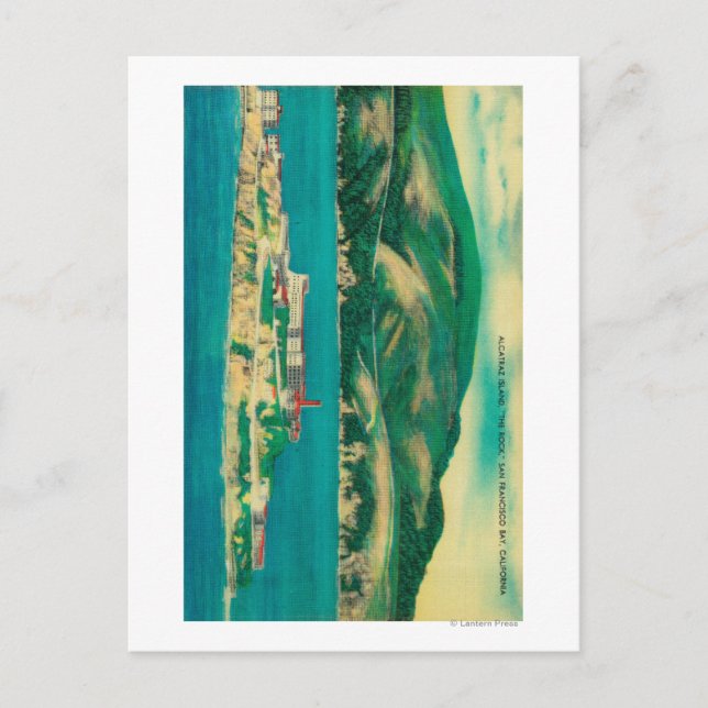 Cartão Postal Rock, Alcatraz Island e São Francisco (Frente)