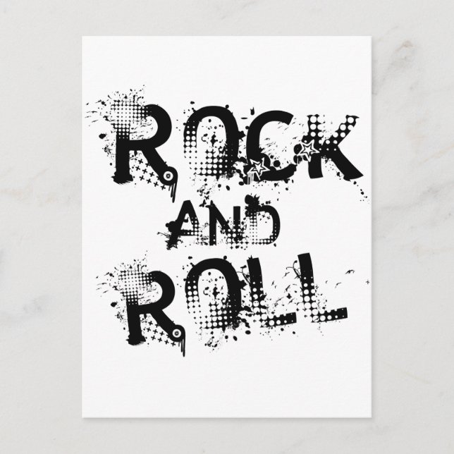 Cartão Postal Rock and Roll (Frente)