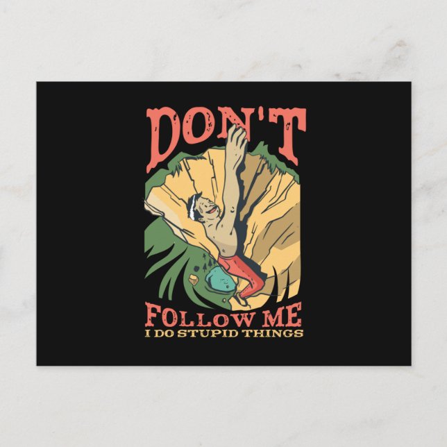 Cartão Postal Rock Climber (Frente)