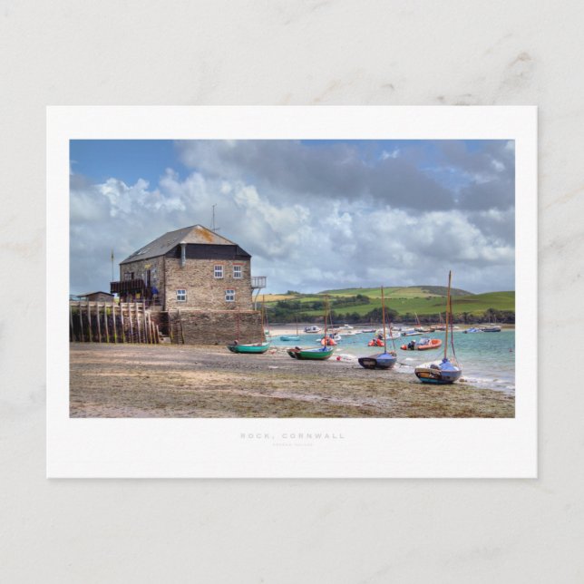 Cartão Postal Rock, Cornwall (Frente)