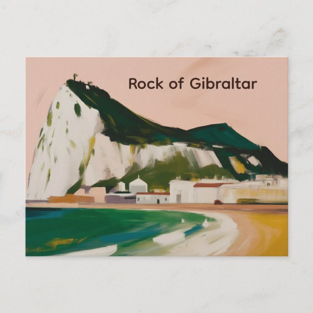 Cartão Postal Rock de Gibraltar (Frente)