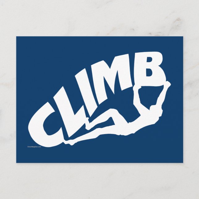 Cartão Postal Rock Escalting Bouldering (Frente)