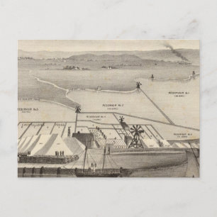 Cartão Postal Rock Island Salt Works