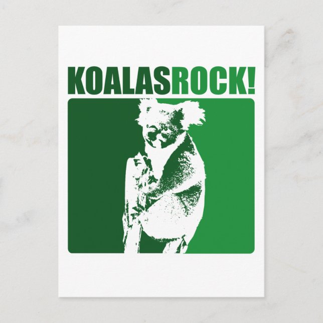 Cartão Postal Rock Koalas! 4 (Frente)