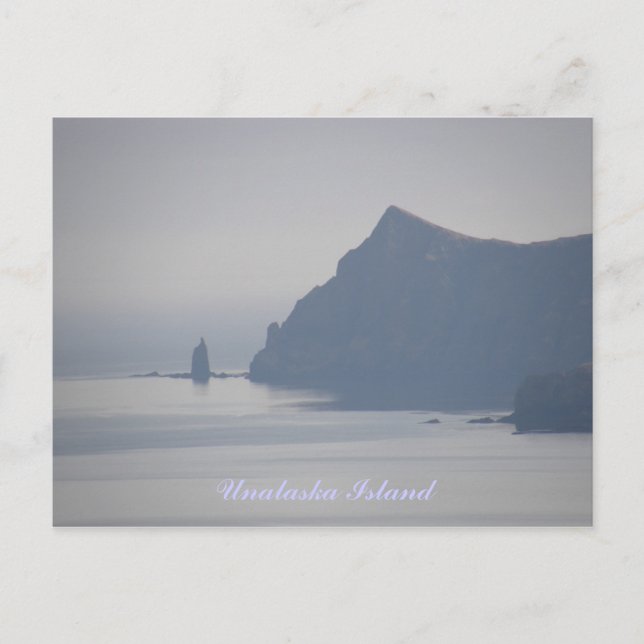 Cartão Postal Rock Maior do Padre, Ilha de Unalaska (Frente)