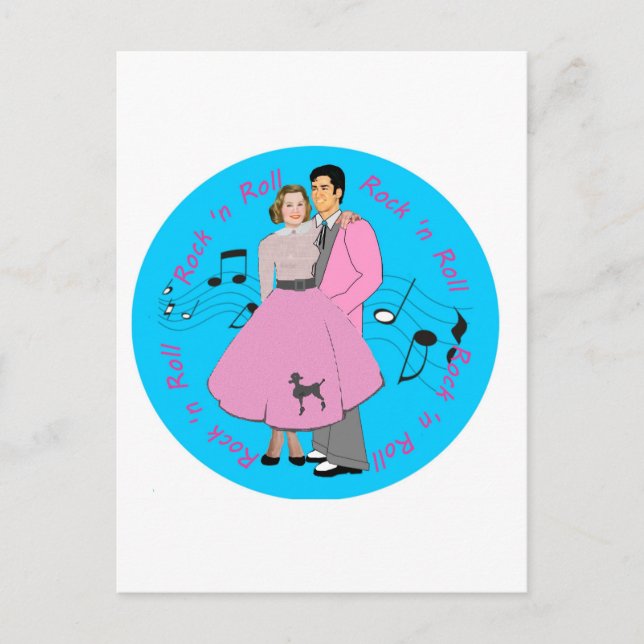 Cartão Postal Rock 'n Roll (Frente)
