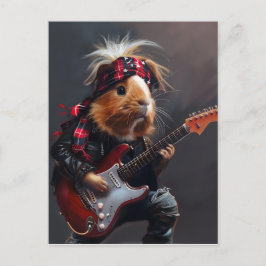 Cartão Postal Rock n Roll Guiné Pig