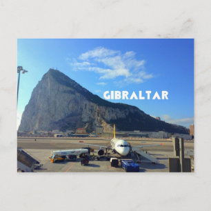 Cartão Postal Rock of Gibraltar Airport