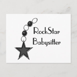 Cartão Postal Rock Star Babysitter