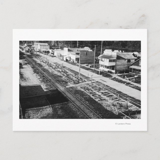 Cartão Postal Rockaway, Oregon Beach e Main Street Photograp (Frente)