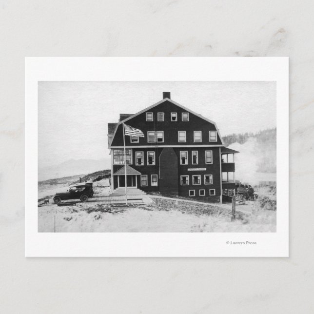 Cartão Postal Rockaway, Oregon Lake Lytle Hotel Fotografia (Frente)