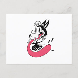 Cartão Postal Rocker Dog