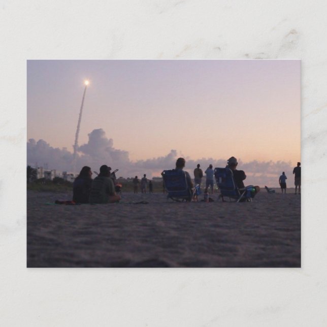 Cartão Postal Rocket Launch, Cape Canaveral, Flórida (Frente)