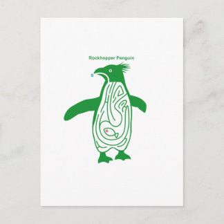 Cartão Postal Rockhopper Penguin Maze G