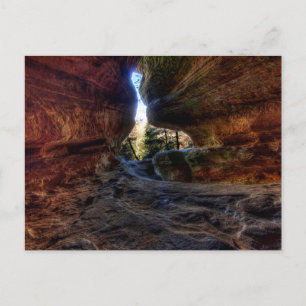 Cartão Postal Rockhouse, Hocking Colinas State Park, Ohio