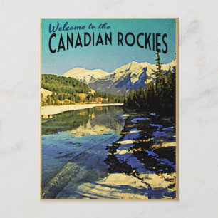 Cartão Postal Rockies canadenses