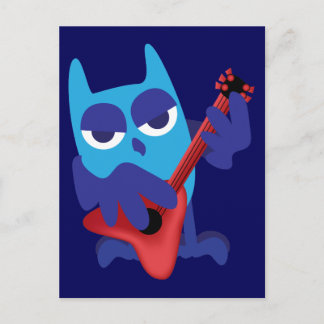 Cartão Postal Rockin' Blue Owl