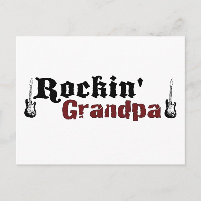 Cartão Postal Rockin Grandpa (Frente)