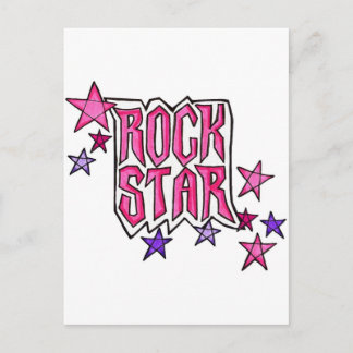 Cartão Postal RockStar em PInk