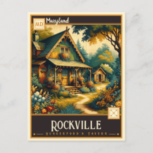 Cartão Postal Rockville, Maryland Vintage