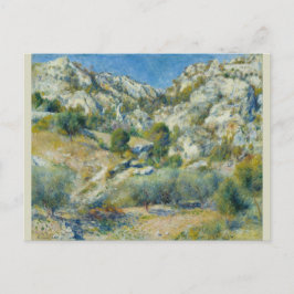 Cartão Postal Rocky Crags em L'Estaque por Pierre-Auguste Renoir