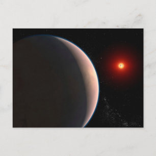 Cartão Postal Rocky Exoplaneta Gj 486 B Orbitando Uma Estrela An