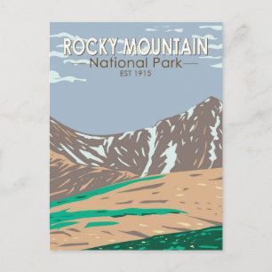 Cartão Postal Rocky Mountain National Park Colorado Grays Peak