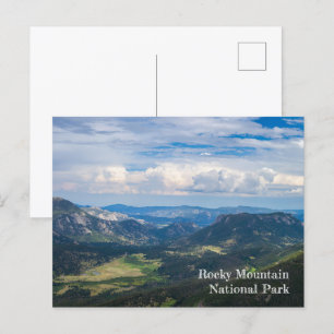 Cartão Postal Rocky Mountain National Park Summer Vista Photo