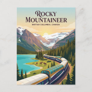Cartão Postal Rocky Mountaineer (Montanhas Rochosas Canadenses)