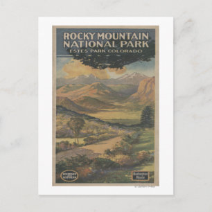 Cartão Postal Rocky Mt. Nat'l Park Brochure # 1
