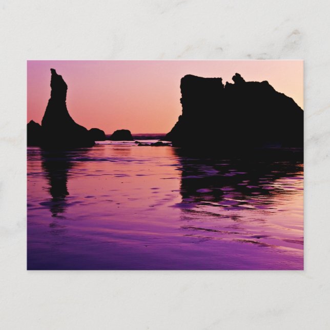Cartão Postal Rocky Reflections - Bandon, Oregon (Frente)