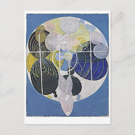 Cartão Postal Roda a cores, Abstrato de arte fina