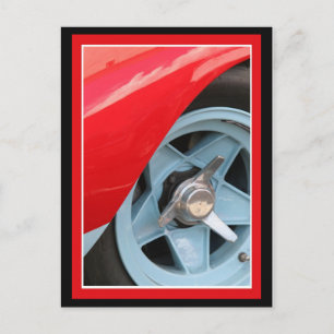 Cartão Postal Roda Azul e Derrubada