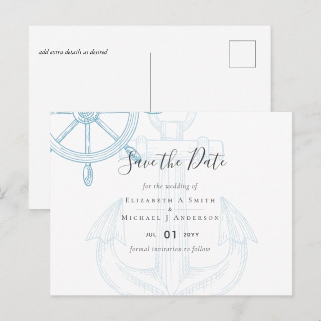 Cartão Postal Roda Do Casamento De Navios (Frente/Verso)