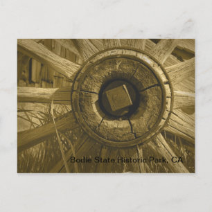 Cartão Postal Roda do Vagão de Bodie 3