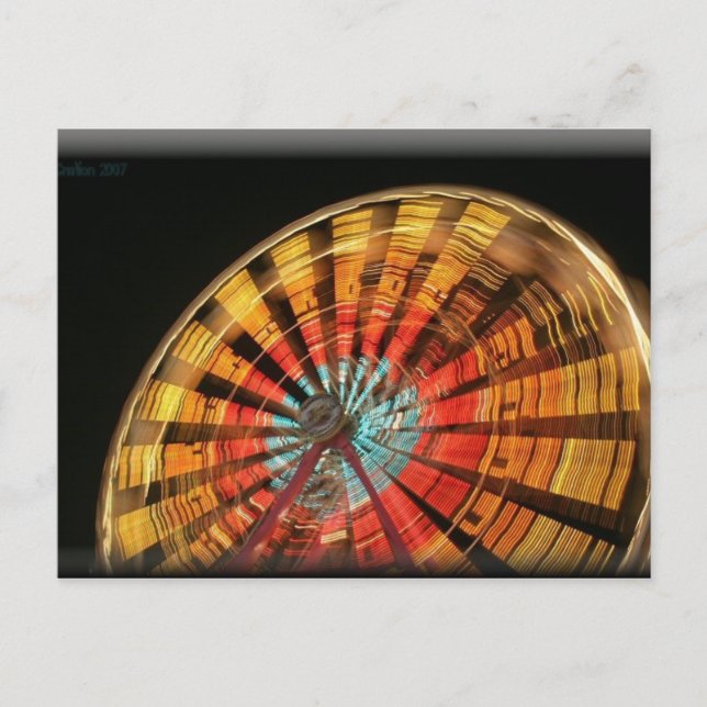 Cartão Postal roda férris 10 2007 (Frente)