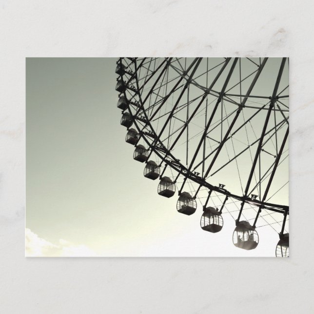 Cartão Postal Roda Ferris em Dusk (Frente)