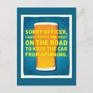 Cartão Postal Rodadas na cabeça