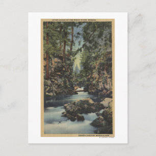 Cartão Postal Rogue River, Oregon - Vista de Gorge Superior do R