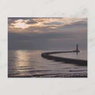 Cartão Postal Roker Pier Sunderland