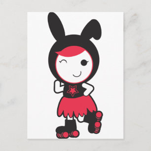 Cartão Postal Roller Derby
