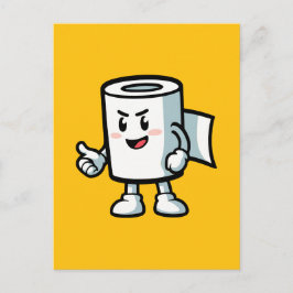 Cartão Postal Rolo de Papel Higiênico