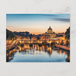 Cartão Postal Roma à noite