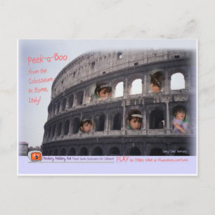 Cartão Postal Roma, agarra a tua Tiara! Vamos vai para o Colisse