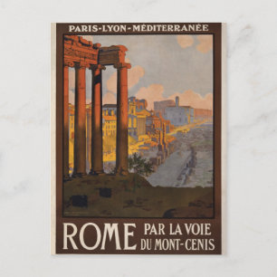 Cartão Postal Roma através do Mont-Cenis